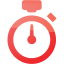 Web 2 red stopwatch icons - Free stopwatch icons - Web 2 red icon set