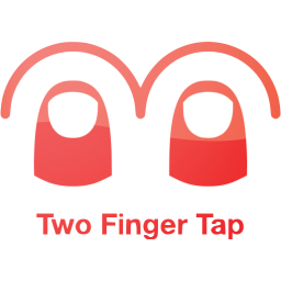 two finger tap 2 icon