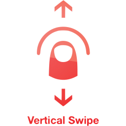 vertical swipe 2 icon