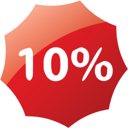 10 percent badge icon