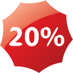 20 percent badge icon