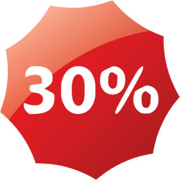 30 percent badge icon