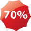 70 percent badge