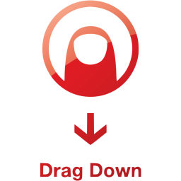 drag down 2 icon