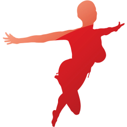 flying woman icon