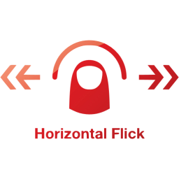 horizontal flick 2 icon