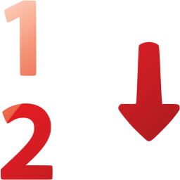 numerical sorting icon