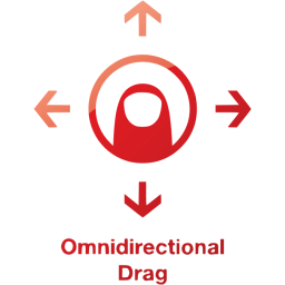 omnidirectional drag 2 icon