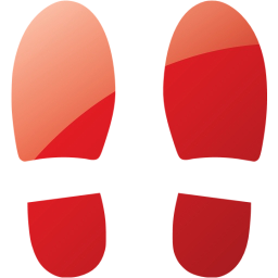 shoes footprints icon