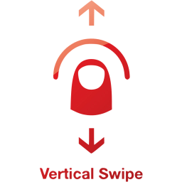 vertical swipe 2 icon