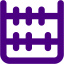 indigo abacus icon