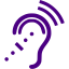 indigo assistive listening system icon