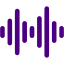 indigo audio wave icon