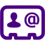 indigo business contact icon