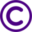 indigo copyright icon