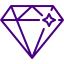 indigo diamond icon