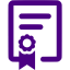 indigo diploma icon