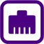 indigo ethernet off icon