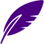 indigo feather icon