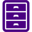 indigo filing cabinet icon