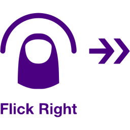 flick right 2 icon