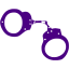 indigo handcuffs icon