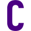 indigo letter c icon