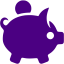 indigo moneybox icon