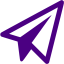 indigo paper plane icon