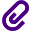 indigo paperclip icon