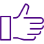 indigo thumb up icon