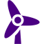 indigo wind turbine icon