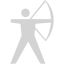 light gray archery icon