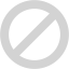 light gray ban icon