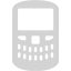 light gray blackberry icon