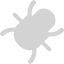 light gray bug 2 icon