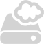 light gray cloud storage icon