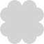 light gray clover 2 icon