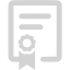 light gray diploma icon