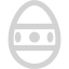 light gray easter egg icon