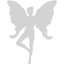 light gray faery icon