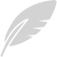 light gray feather icon