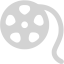 light gray film reel icon