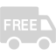 light gray free shipping icon