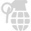 light gray grenade icon