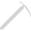 light gray ice axe icon