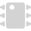 light gray integrated circuit icon