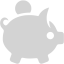 light gray moneybox icon