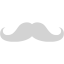 light gray mustache 2 icon