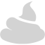 light gray poo icon